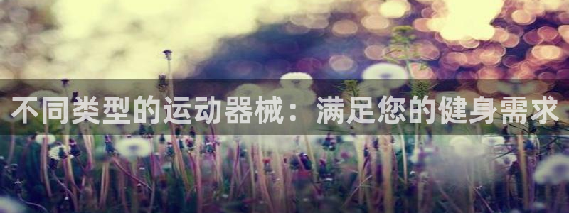 尊龙凯时一人生就是博登入：不同类型的运动器械：满足您