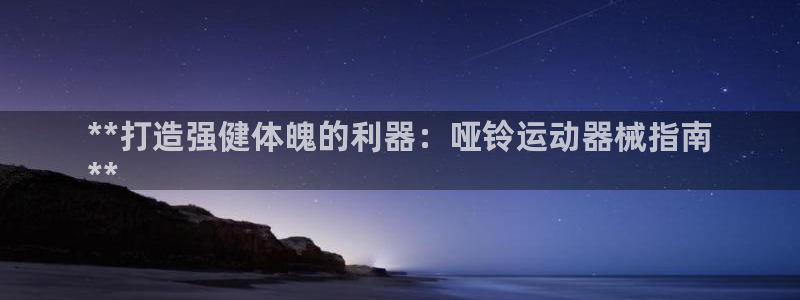 尊龙凯时产品系列：**打造强健体魄的利器：哑铃运动器