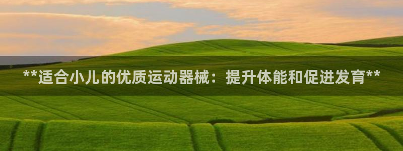 d88尊龙官方网：**适合小儿的优质运动器械：提升体