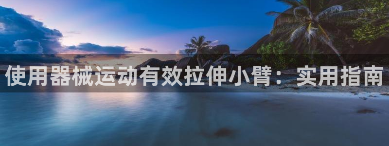 尊龙官方网站首页：使用器械运动有效拉伸小臂：实用指南