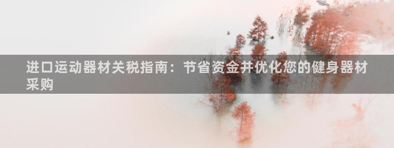 尊龙凯时网站网址：进口运动器材关税指南：节省资金并优