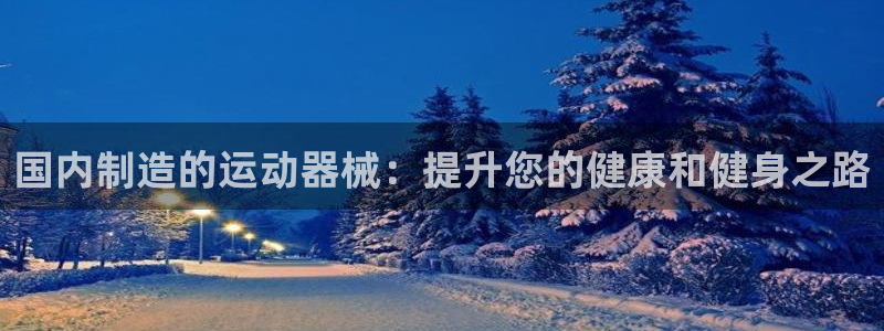 尊龙凯时代理：国内制造的运动器械：提升您的健康和健身