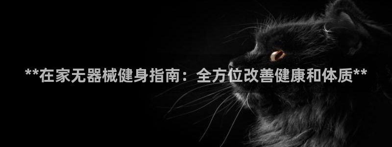 尊龙app注册官网：**在家无器械健身指南：全方位改