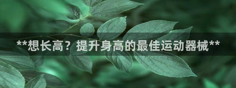 尊龙凯时开发：**想长高？提升身高的最佳运动器械**