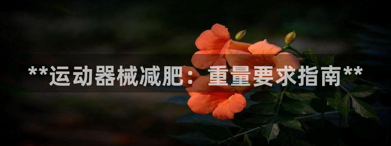 尊龙登录首页：**运动器械减肥：重量要求指南**